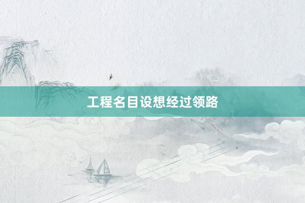 工程名目设想经过领路